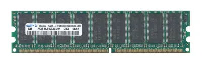 M381L6523CUM-CB3 - Samsung 512MB DDR-333MHz PC2700 ECC Unbuffered CL2.5 184-Pin DIMM Single Rank Memory Module
