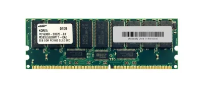 M383L5628MT1-CA0 - Samsung 2GB DDR-200MHz PC1600 ECC Registered CL2 184-Pin DIMM Memory Module