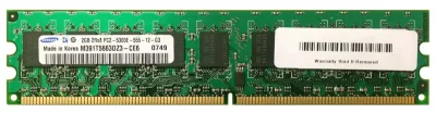 M391T5663DZ3-CE6 - Samsung 2GB DDR2-667MHz PC2-5300 ECC Unbuffered CL5 240-Pin DIMM Dual Rank Memory Module
