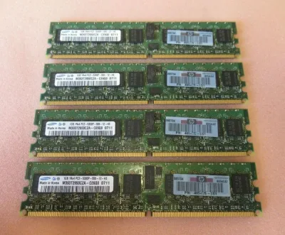 M393T2953BZ0-CCC - Samsung 1GB DDR2-400MHz PC2-3200 ECC Registered CL3 240-Pin DIMM Dual Rank Memory Module