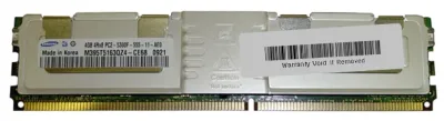 M395T5163QZ4-CE68 - Samsung 4GB DDR2-667MHz PC2-5300 ECC Fully Buffered CL5 240-Pin DIMM Quad Rank Memory Module
