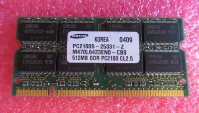M470L3224HU0-CA2 - Samsung 256MB DDR-266MHz PC2100 non-ECC Unbuffered CL2.5 200-Pin SoDimm Memory Module