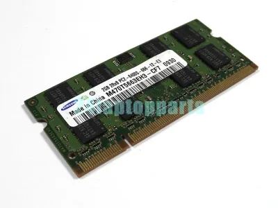 M470T5663FBC-CF7 - Samsung 2GB DDR2-800MHz PC2-6400 non-ECC Unbuffered CL6 200-Pin SoDimm Dual Rank Memory Module