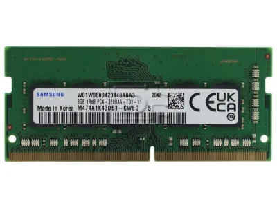 M474A1G43DB0-CPB - Samsung 8GB DDR4-2133MHz PC4-17000 ECC Unbuffered CL15 260-Pin SoDimm 1.2V Dual Rank Memory Module