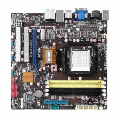 M4A78-EM - ASUS Desktop Board AMD 780G HyperTransport Technology AM3 2600MHz FSB 16GB DDR2 SDRAM DDR2-1066/PC2-8500, DDR2-800/PC2-6400, DDR2-667/PC2-5300 CrossFireX Micro ATX