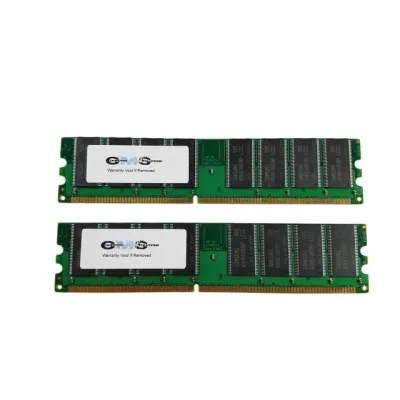 Apple M9654G/A 2GB Kit (2X1GB) DDR-400MHz PC3200 Non-ECC Unbuffered CL3 184-Pin UDIMM 2.5V Dual Rank Memory