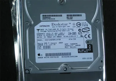 Apple M9741G/A 400 GB 3.5 Internal Hard Drive - IDE Ultra ATA/133 (ATA-7) - 7200 rpm - 8 MB Buffer - Hot Pluggable