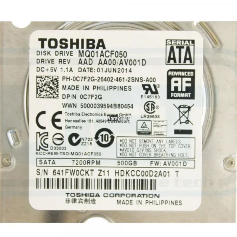Apple MA207G/A 500GB 7200RPM SATA 1.5Gb/s Hot-Swappable 8MB Cache 3.5-inch Hard Drive