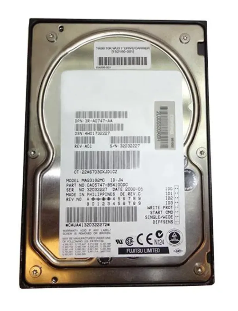 MAG3182MC - Fujitsu 18GB 10000RPM Ultra 160 SCSI 3.5-inch Hard Drive