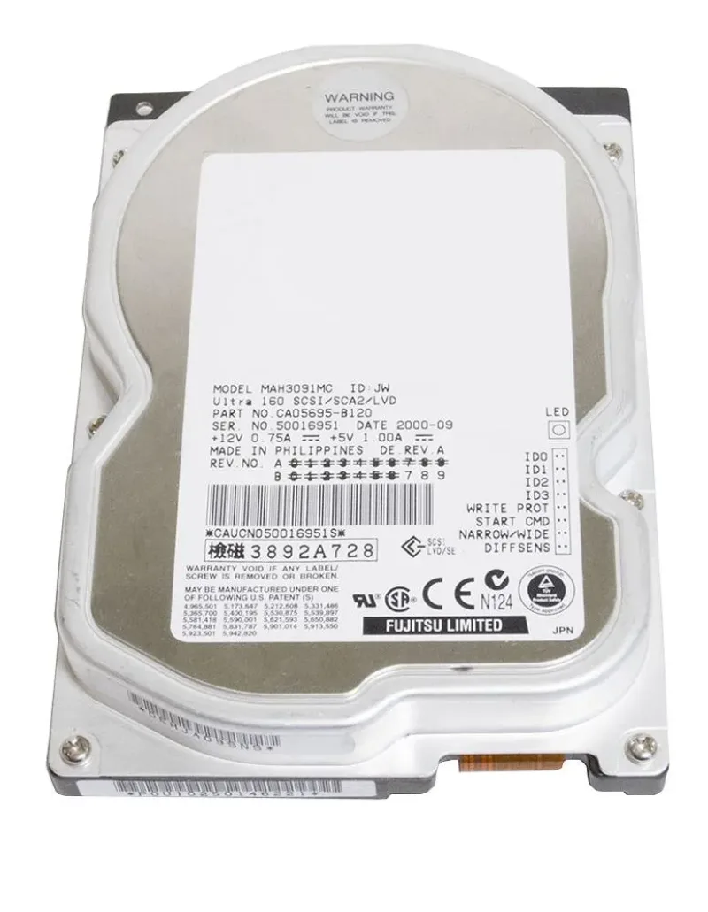 MAH3091MC - Fujitsu Enterprise 9GB 7200RPM Ultra-160 SCSI 80-Pin 512KB Cache 3.5-inch Hard Drive