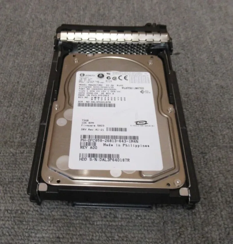 MAU3073FC - Fujitsu Enterprise 73.5GB 10000RPM Fibre Channel 2GB/s 8MB Cache 3.5-inch Hard Disk Drive