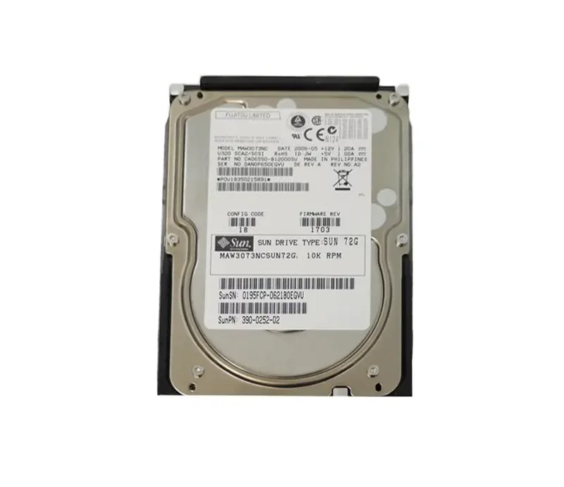 MAW3073NCSUN72G - Sun 73GB 10000RPM Ultra-320 SCSI 80-Pin 3.5-inch Hard Drive