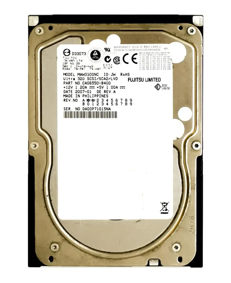 MAW3300NC-1 - Fujitsu 300GB 10000RPM Ultra 320 SCSI 3.5-inch Hard Drive