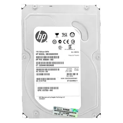 MB6000GEBTP HP 6TB 7200RPM SATA 6Gb/s 64MB Cache 3.5-inch Hard Drive with