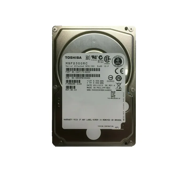MBF2300RC - Toshiba 300GB 10000RPM 16MB Cache SAS 6GB/s 2.5-inch Hard Drive