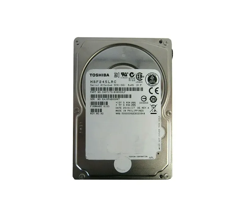 MBF245LRC - Toshiba 450GB 10000RPM SAS 6GB/s 16MB Cache 2.5-inch Hard Drive