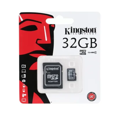 Kingston MBLY10G2/32GB 32GB Class 10 microSDHC Flash Memory Card with SD adapter and USB Card reader Kit