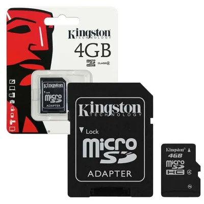 Kingston MBLY10G2/4GB 4GB Class 10 microSDHC Flash Memory Card