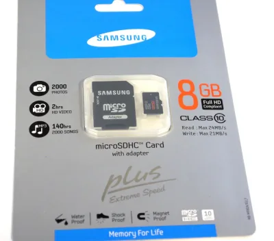 MBMP8GVCDDCW-C - Samsung 8GB Class 10 microSDHC Flash Memory Card