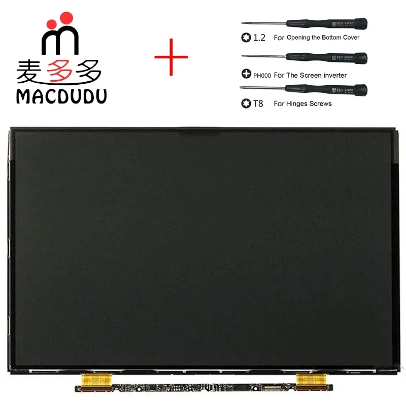 Apple MC700LL/A-LCD-06 LCD Panel 13.3-inch WXGA (1280 x 800) Glossy with Hinges and Cover MC700LL/A Unibody MacBookPro Assembly