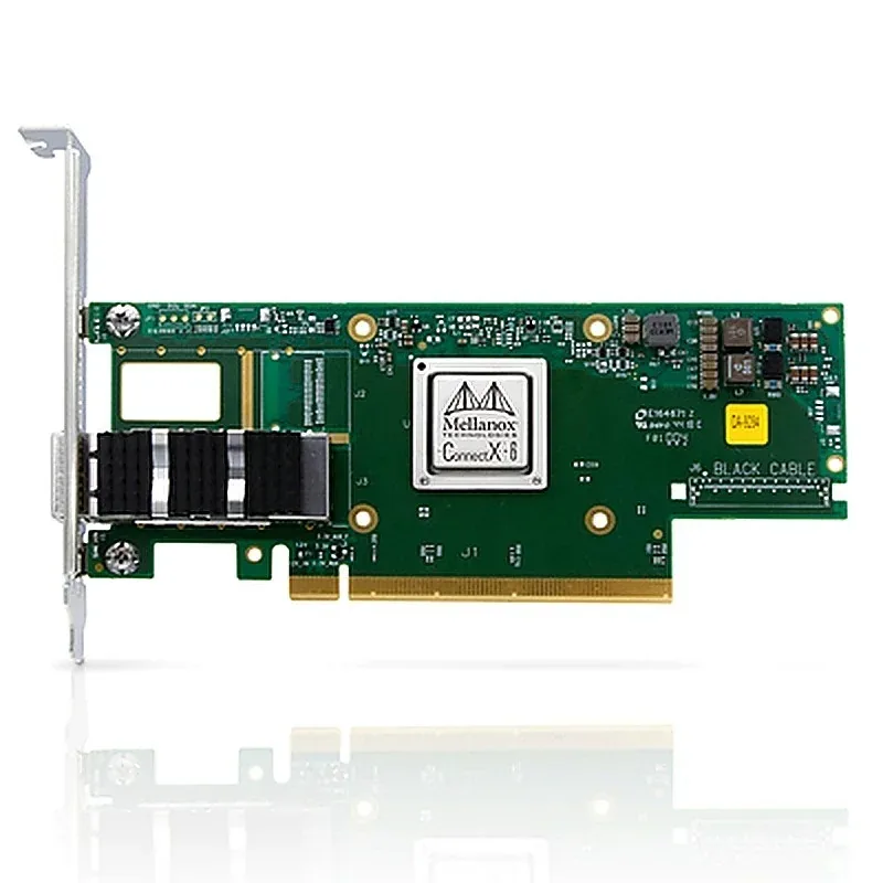 Mellanox MCX653105A-ECAT ConnectX-6 VPI 1 x Port 200Gb/s QSFP56 PCI Express 4.0 x16 Network Adapter Card