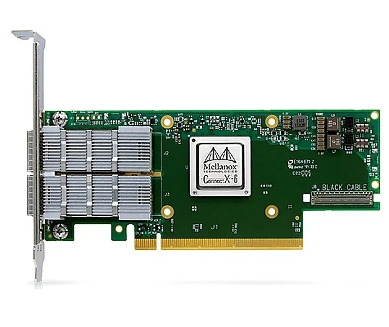 Mellanox MCX653106A-HDAT ConnectX-6 InfiniBand HDR100 2x Ports QSFP56 Tall Bracket 200Gbps 200GBASE-CR4 4.0 x16 Network Adapter Card