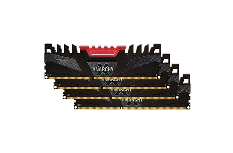 MD16GK4D3280012AXR-Z PNY 16GB Kit (4 X 4GB) PC3-22400 DDR3-2800MHz non-ECC Unbuffered CL12 240-Pin DIMM 1.65V Dual Rank Memory