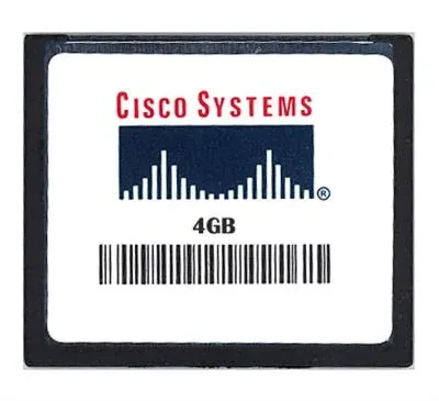 MEM-CF-256U4GB-MT - Cisco 4GB CompactFlash (CF) Memory Card for 1900 2900 3900 Series Routers