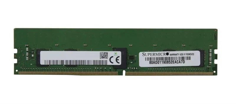 MEM-DR480L-HL01-UN32 - Supermicro 8GB PC4-25600 DDR4-3200 MHz non-ECC unbuffered CL22 288-Pin UDIMM 1.2V Single Rank x8 Memory Module