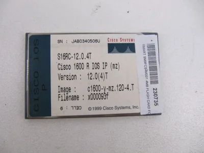 MEM1600-4FC-TP - Cisco 4MB Flash Memory Card for 1600 Series (1601 / 1604 / 1605R) Router