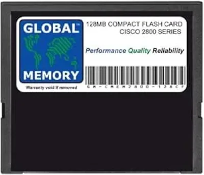 MEM2800-64U128CF - Cisco 128MB CompactFlash (CF) Memory Card for Cisco 2800 Series