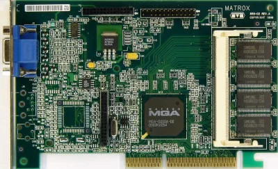MGA-G200A - Matrox Graphics Matrox Millennium G200 Agp Mga-g200a-d2 Vga Card Mga-g200 B8