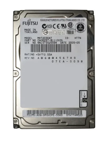 MHT208RAT - Fujitsu Mobile 80GB 4200RPM ATA-100 8MB Cache 2.5-inch Hard Drive