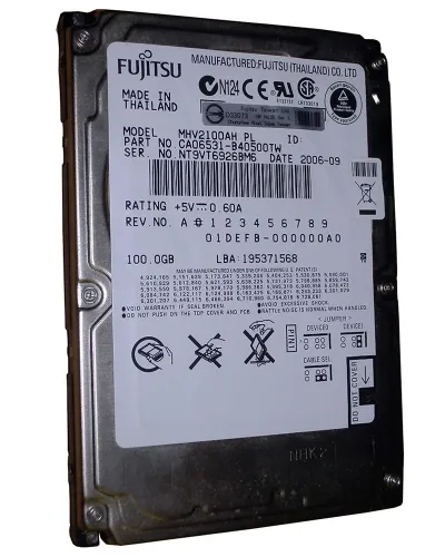 MHT2120AH - Fujitsu Mobile 120GB 5400RPM ATA-100 8MB Cache 2.5-inch Hard Drive
