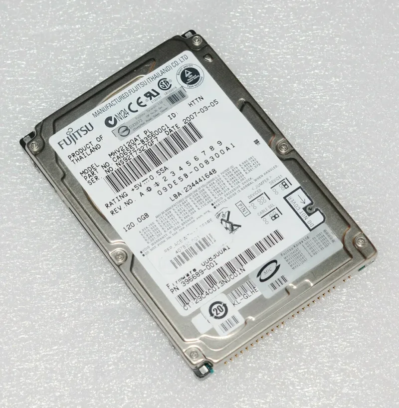 MHV2120AH - Fujitsu Mobile 120GB 5400RPM ATA-100 8MB Cache 2.5-inch Internal Hard Disk Drive
