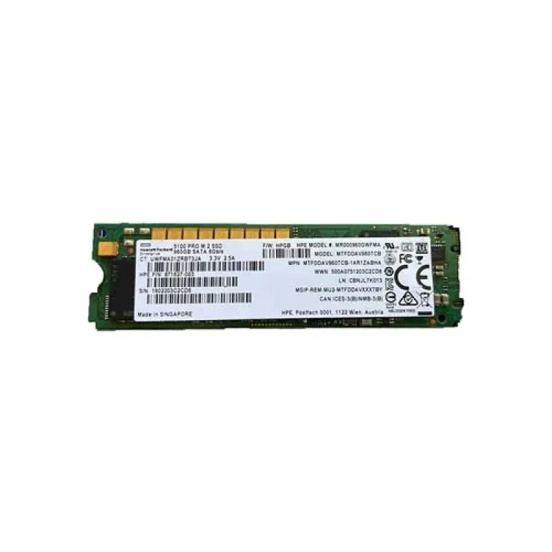 MK0960GECQK - HP 960GB SATA 6GB/s Light Endurance SFF 2.5-inch Solid State Drive