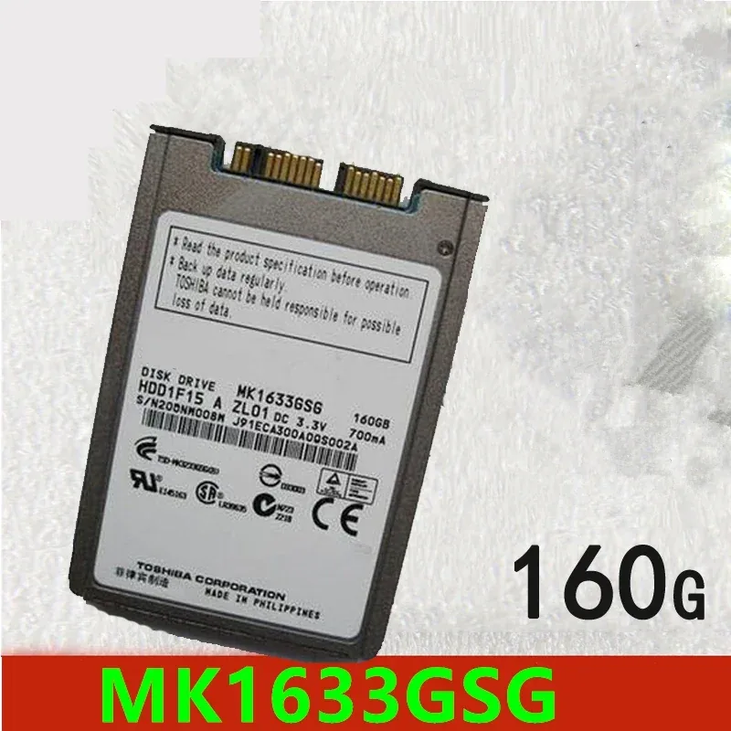 MK1617GSG - Toshiba 160GB 5400RPM Micro SATA 1.5GB/s 8MB Cache Super SlimLine 1.8-Inch Hard Disk Drive