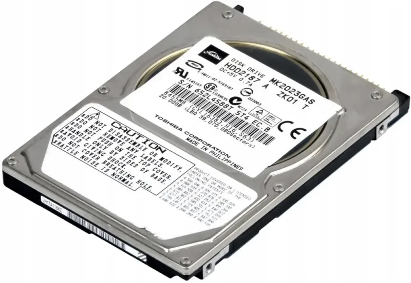 MK2023GAS06 - Toshiba 20GB 4200RPM ATA-100 2MB Cache 2.5-inch Hard Disk Drive