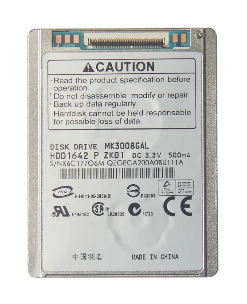 MK3029GACE - Toshiba Automotive 30GB 4200RPM ATA-100 8MB Cache 2.5-inch Hard Disk Drive