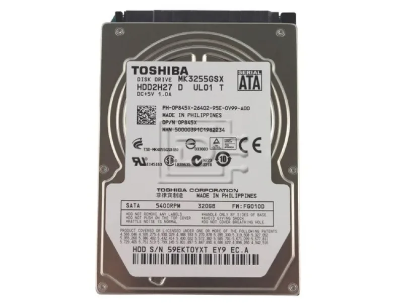MK3254GSX - Toshiba 320GB 7200RPM SATA 3GB/s 2.5-inch Hard Disk Drive