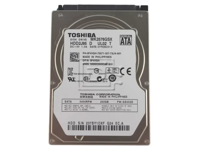 MK3254GSYF - Toshiba 320GB 7200RPM SATA 3GB/s 16MB Cache 2.5-inch Hard Disk Drive