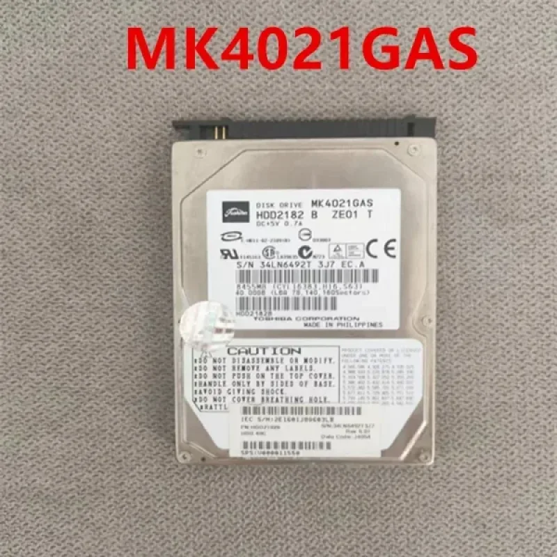 MK4021GAS - Toshiba 40GB 4200RPM IDE Ultra ATA-100 2MB Cache 9.5mm 2.5-Inch Notebook Hard Disk Drive