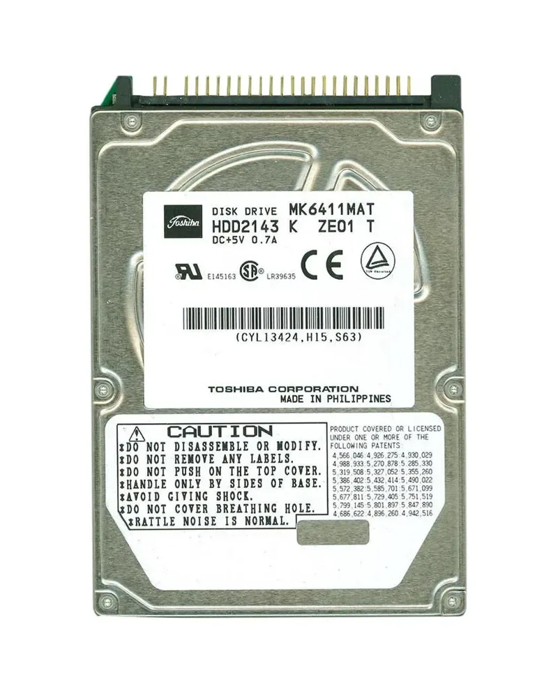 MK4036GAC - Toshiba 40GB 4200RPM 8MB Cache ATAPI/IDE-100 2.5-inch Laptop Hard Drive