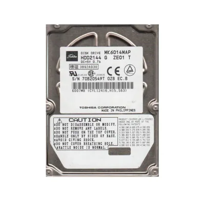 MK6014MAP - Toshiba 6GB 4200RPM ATA-66 1MB Cache 2.5-inch Hard Disk Drive