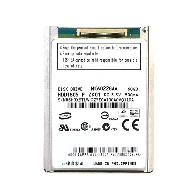 MK6022GAA - Toshiba 60GB 3600RPM ATA-66 Hard Drive