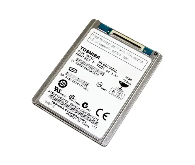 MK6028GAL - Toshiba 60GB 4200RPM ATA-100 2MB Cache 1.8-inch Hard Disk Drive