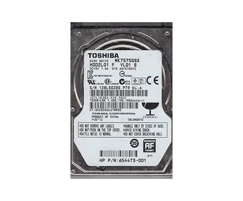 MK7575GSX - Toshiba 750GB 5400RPM 8MB Cache 2.5-inch SATA 3GB/s Laptop Hard Drive