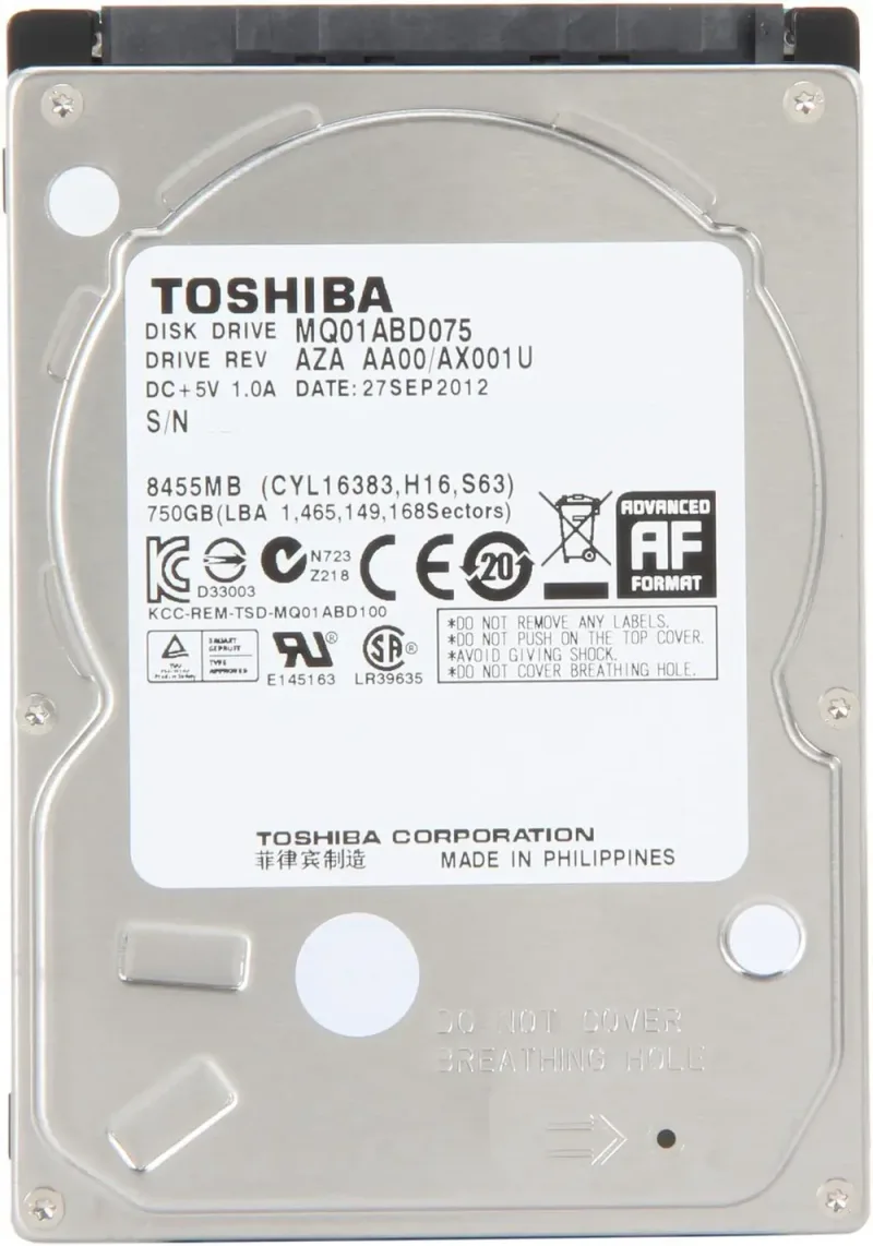 MK7575GUX - Toshiba 750GB 5400RPM USB 2.5-inch Hard Disk Drive