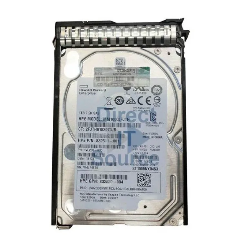 MM1000FECVH - HP 1TB 7200RPM SAS 6Gb/s 16MB Cache 2.5-inch Hard Drive