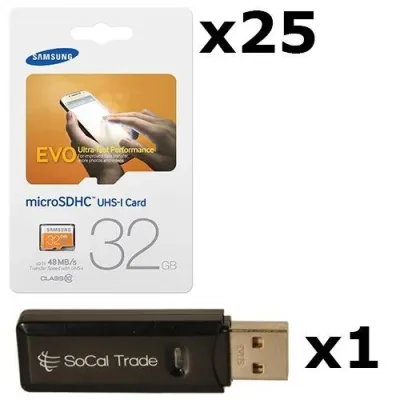 MMBTR32GUBCA-2ABTN - Samsung 32GB Trans Flash Class 10 microSDHC Flash Memory Card